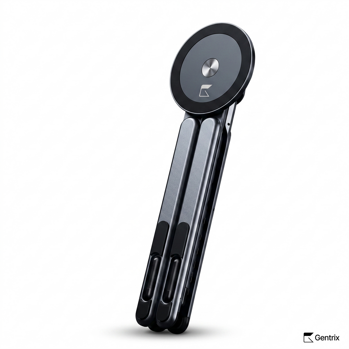Gentrix FlexPod folding phone tripod for content creation with a magnetic head