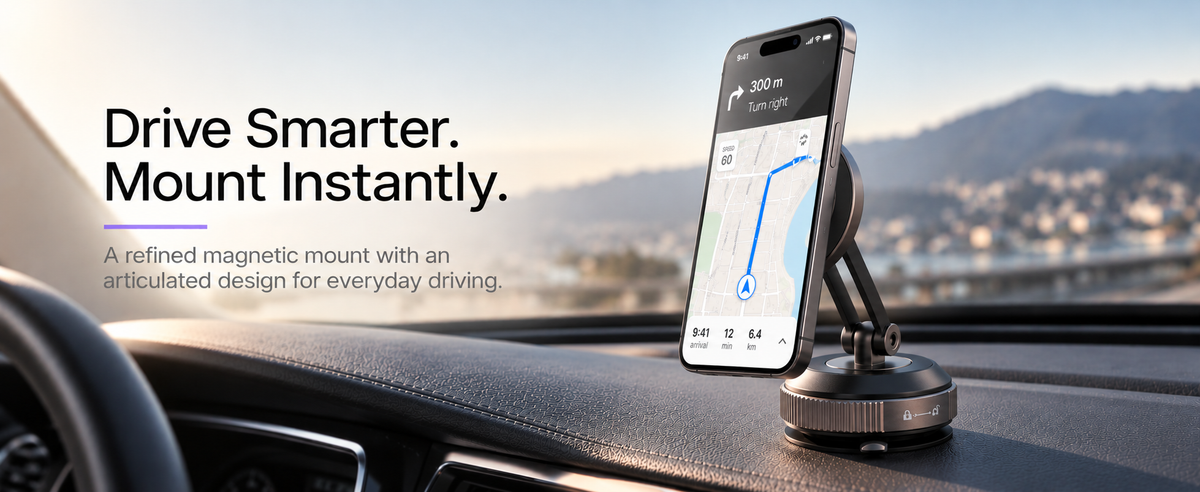 MagFold Pro - 360 Magnetic Car Mount Phone Holder