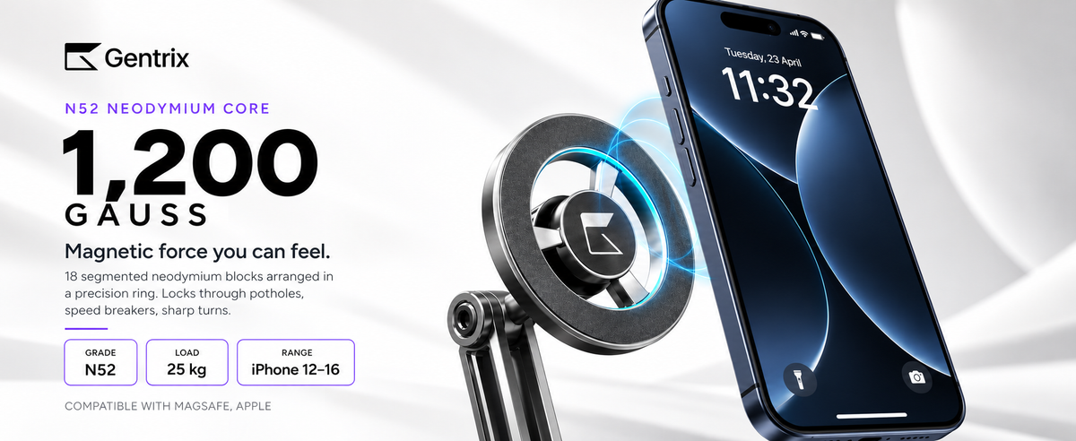 MagFold Pro - 360 Magnetic Car Mount Phone Holder