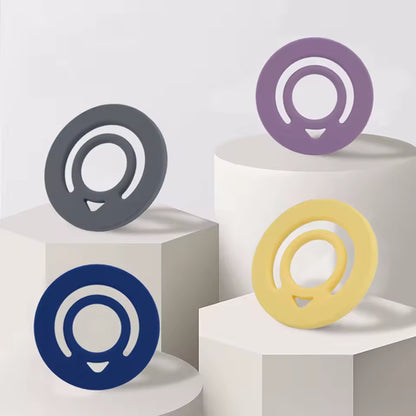 New Style Double-Sided Magnetic Silicone Ring  Holder RK-C330 Pull Ring Liquid Silicone Magnetic Ring Mobile Phone Holder