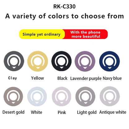 New Style Double-Sided Magnetic Silicone Ring  Holder RK-C330 Pull Ring Liquid Silicone Magnetic Ring Mobile Phone Holder