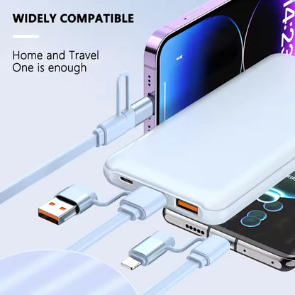 Customized Logo 100W 5A Retractable USB Charger Cable Promotional Gift for Camera Computer Multi-functional 4 1 Fast Charging