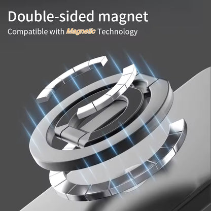 Hot Selling Wholesale Gift Set Double-Side Magnetic Suction Foldable Phone Ring Holder for iphone for All Mobile Phones Bracket