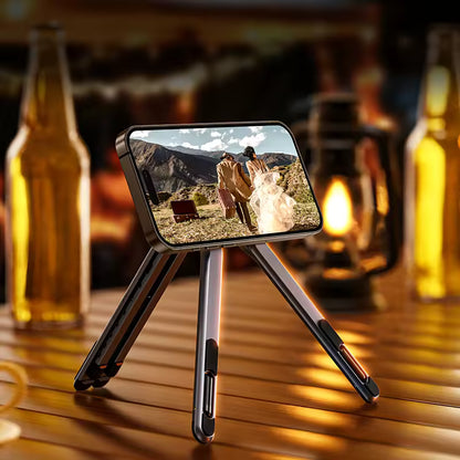 Aluminium Dual-Sided Magnetic Phone Mini Tripod Pocket Stand Mount for Smartphone