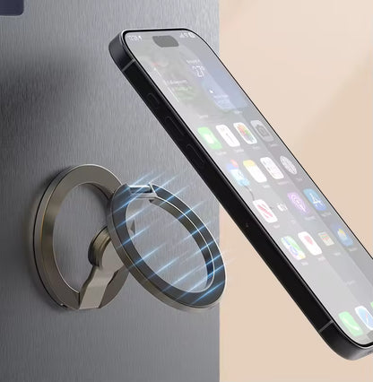 New Double-sided Magnetic Gyroscope Ring Buckle Phone Holder Desktop Foldable Super Strong Magnetic Lazy Holder