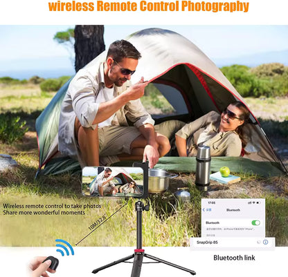 Magnetic New Camera Phone Grip Detachable Shutter Button Bracket Selfie Booster with Snap-On Phone Mount and Handle