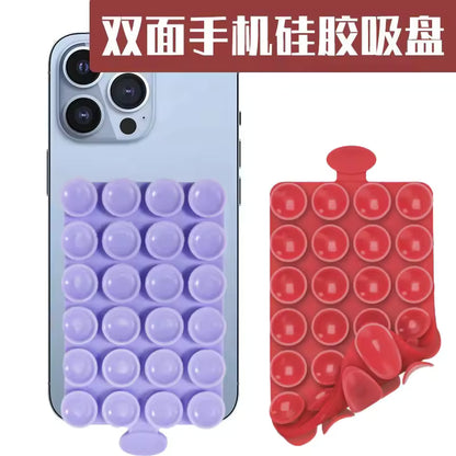 Silicone Suction Cup Phone Case Mount Double Sided Rubber Product Durable Phone Holder