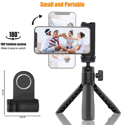 Magnetic New Camera Phone Grip Detachable Shutter Button Bracket Selfie Booster with Snap-On Phone Mount and Handle