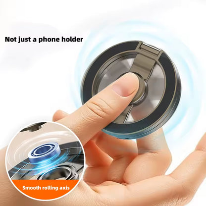 New Double-sided Magnetic Gyroscope Ring Buckle Phone Holder Desktop Foldable Super Strong Magnetic Lazy Holder