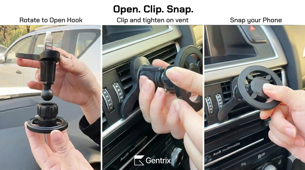 AeroMag - 360 MagSafe Car Air Vent Phone Holder
